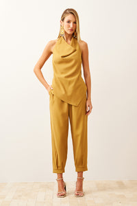 Blusa Frente Única Lisa Decote Degagê