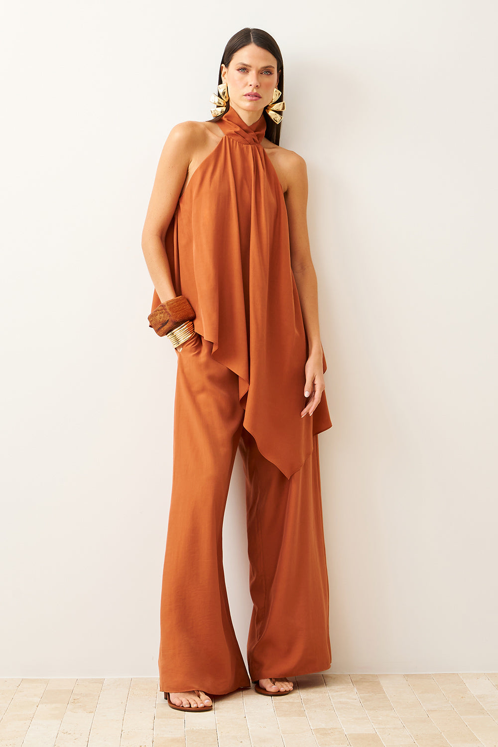 Calça Pantalona Lisa
