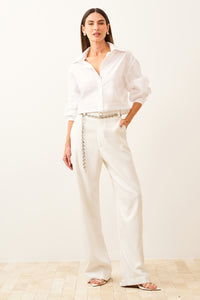 Camisa Cropped Lisa Com Punhos Diferenciados