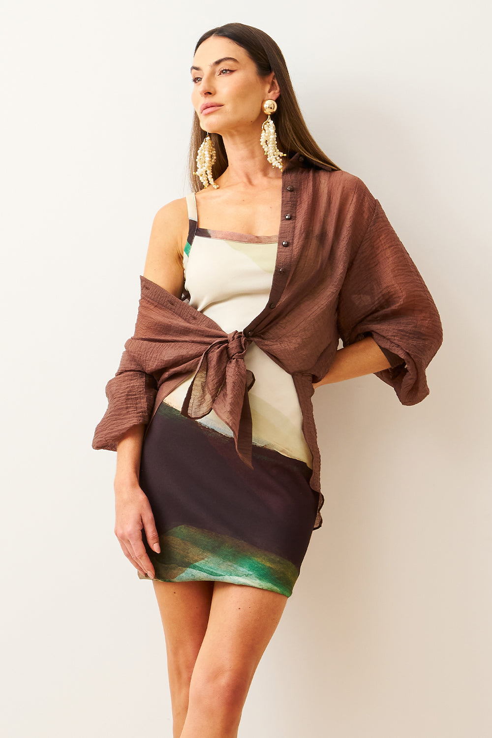 Vestido Curto Com Alças