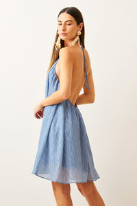 Vestido Curto Frente Única Com Amarração
