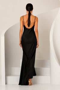 Vestido Longo Liso Com Alças Finas