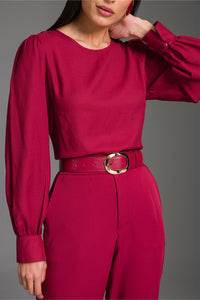 Calça Alfaiataria Lisa Com Bolsos Faca
