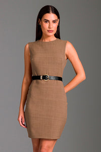 Vestido Curto Liso Com Pences