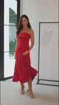 Stories de Vestido Super Midi Liso Com Lapela