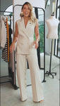 Stories de Calça Wide Lisa Com Plissado Oriental