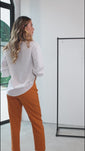 Stories de Calça Alfaiataria Lisa Com Bolsos