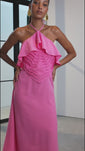 Stories de Vestido Super Midi Liso Frente Única