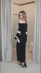 Stories de Vestido Super Midi Bicolor Chve15 - A