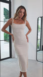Stories de Vestido Super Midi Tricot Com Alças