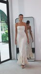 Stories de Vestido Super Midi Texturizado Sem Alças