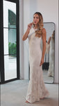 Stories de Vestido Longo Com Textura Crochet